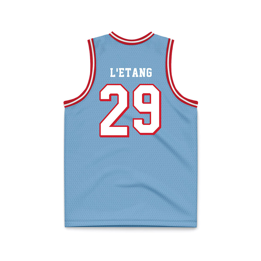 Dayton - NCAA Men's Basketball : Amael L'Etang - Chapel Blue Basketball Jersey-1