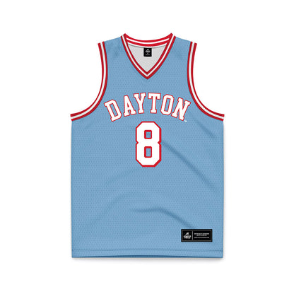 Dayton - NCAA Men's Basketball : Jaron McKie - Chapel Blue Basketball Jersey-0