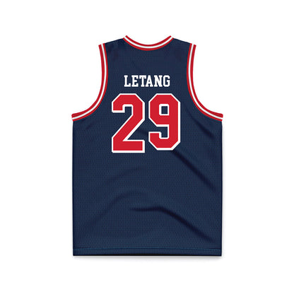 Dayton - NCAA Men's Basketball : Amael LEtang - Blue Basketball Jersey-1