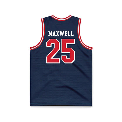 Dayton - NCAA Men's Basketball : Will Maxwell - Blue Basketball Jersey-1