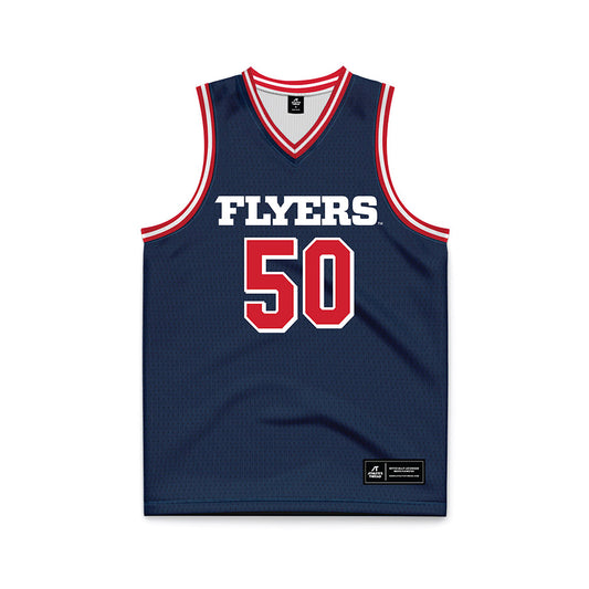 Dayton - NCAA Men's Basketball : Sean Pouedet - Blue Basketball Jersey-0