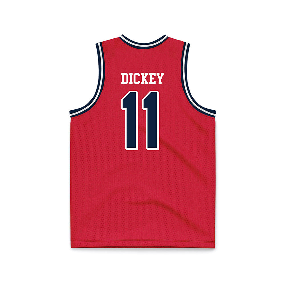 Dayton - NCAA Men's Basketball : Evan Dickey - Red Basketball Jersey-1