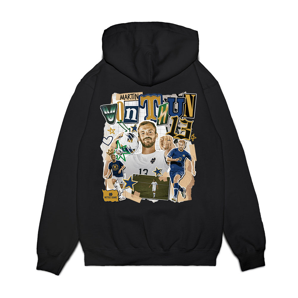 Notre Dame - NCAA Men's Soccer : Martin von Thun - Collage Premium Hooded Sweatshirt-1