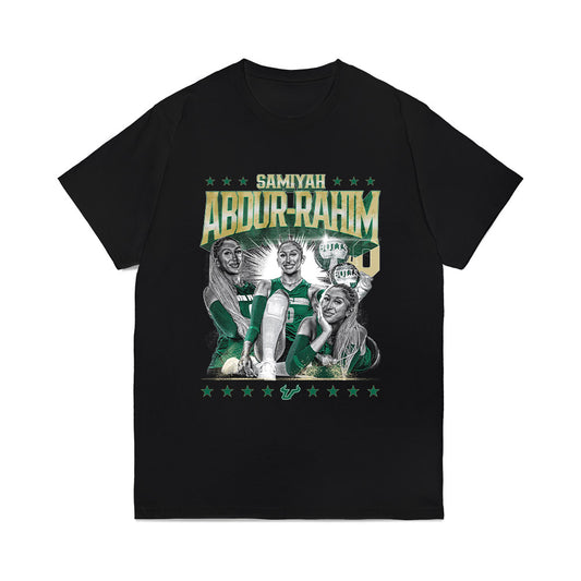 USF - NCAA Women's Volleyball : Samiyah Abdur-rahim - Collage Comfort Colors T-Shirt-0