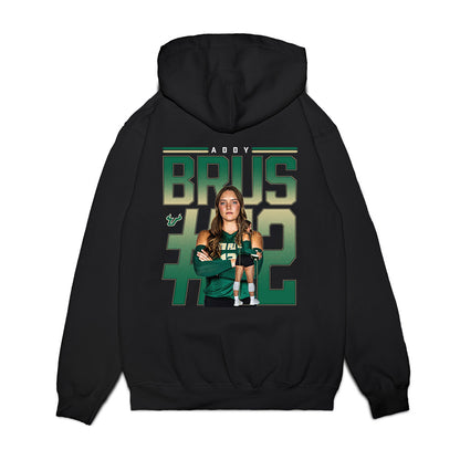 USF - NCAA Women's Volleyball : Addy Brus - Collage Premium Hooded Sweatshirt-1