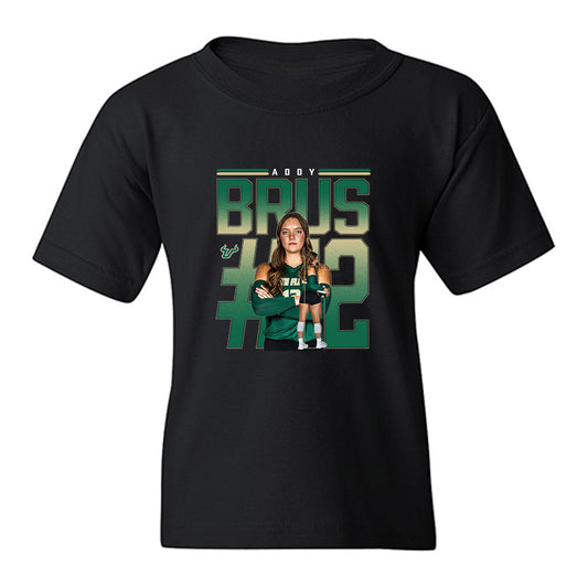 USF - NCAA Women's Volleyball : Addy Brus - Collage Youth T-Shirt-0