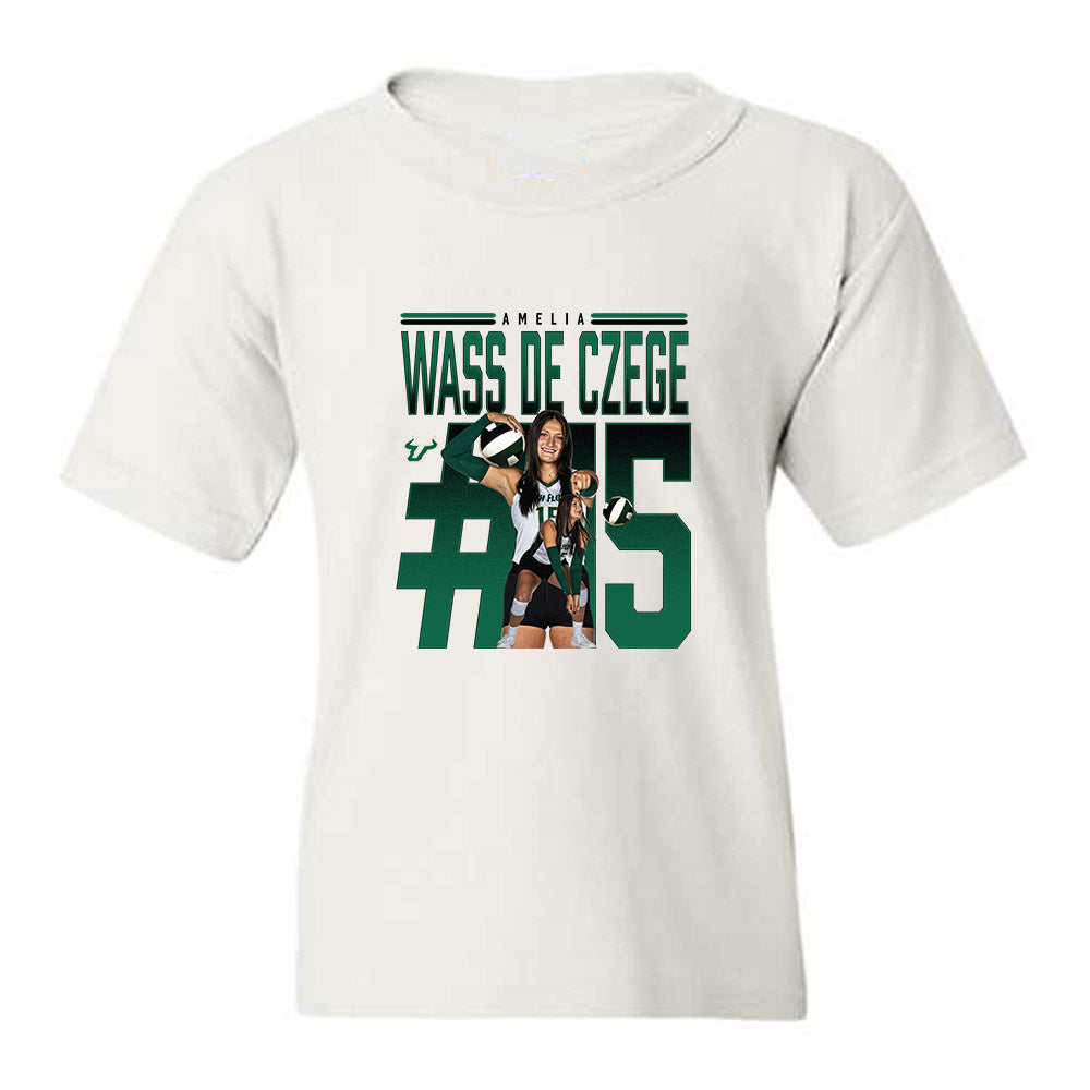 USF - NCAA Women's Volleyball : Amelia Wass de Czege - Collage Youth T-Shirt-0