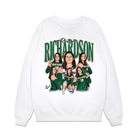 USF - NCAA Women's Volleyball : Raegan Richardson - Collage Premium Crewneck Sweatshirt-0