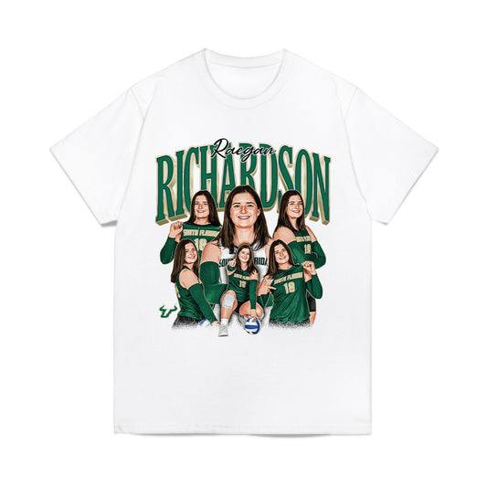 USF - NCAA Women's Volleyball : Raegan Richardson - Collage Comfort Colors T-Shirt-0