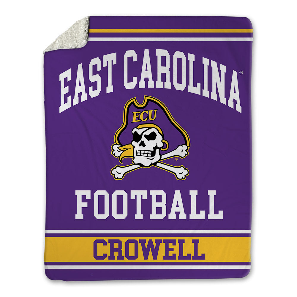 East Carolina - NCAA Football : Key Crowell - Blanket-0