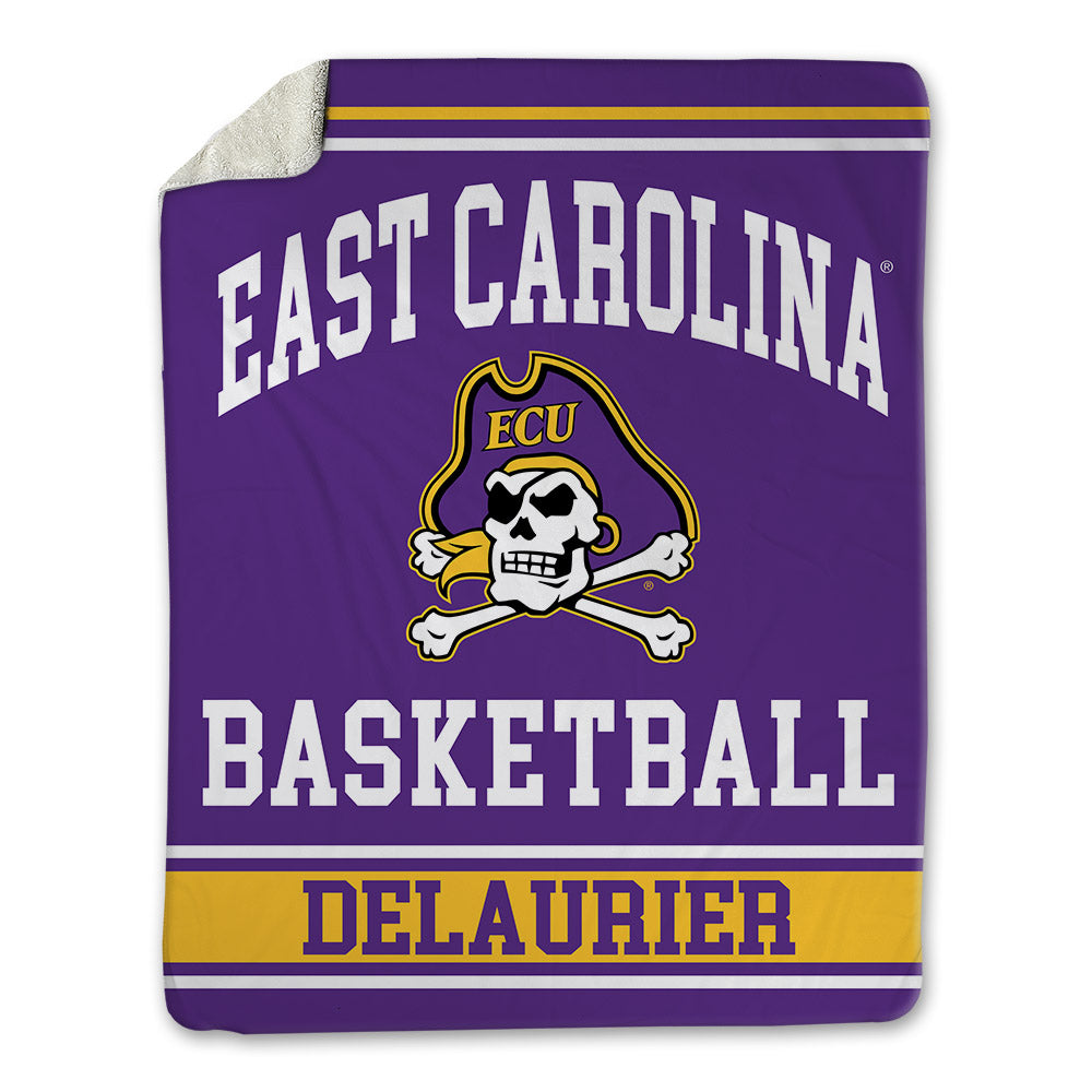 East Carolina - NCAA Men's Basketball : Eli DeLaurier - Blanket-0