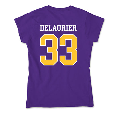 East Carolina - NCAA Men's Basketball : Eli DeLaurier - Classic Shersey Soft Style Women’s T-Shirt-1