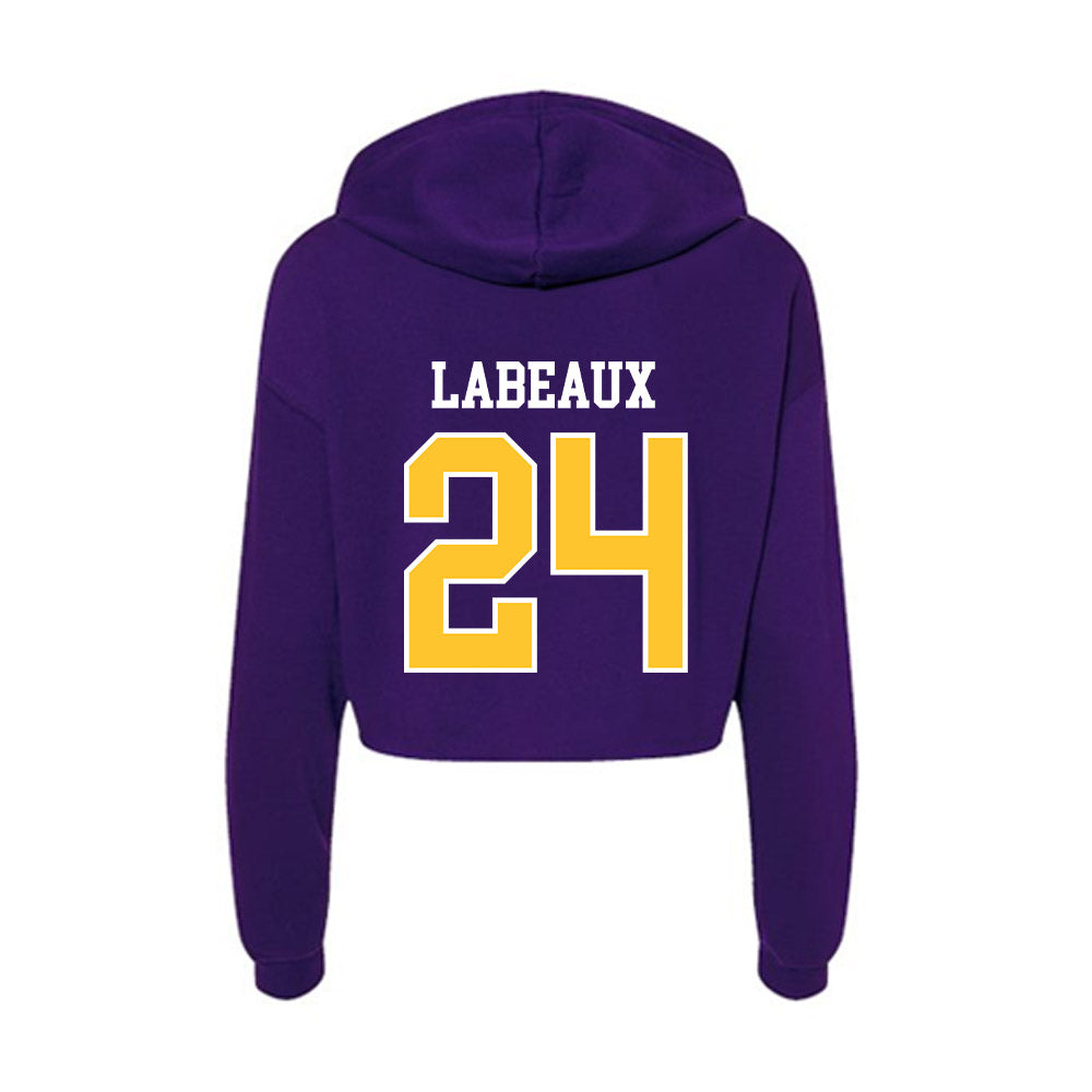 East Carolina - NCAA Men's Basketball : Trevion LaBeaux - Classic Shersey Women's Crop Fleece Hoodie-1