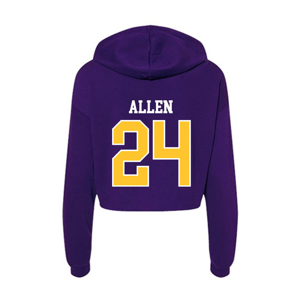 East Carolina - NCAA Football : Michael Allen - Classic Shersey Women's Crop Fleece Hoodie-1