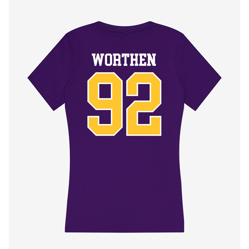 East Carolina - NCAA Football : Dylon Worthen - Classic Shersey Women's V-Neck T-Shirt-1