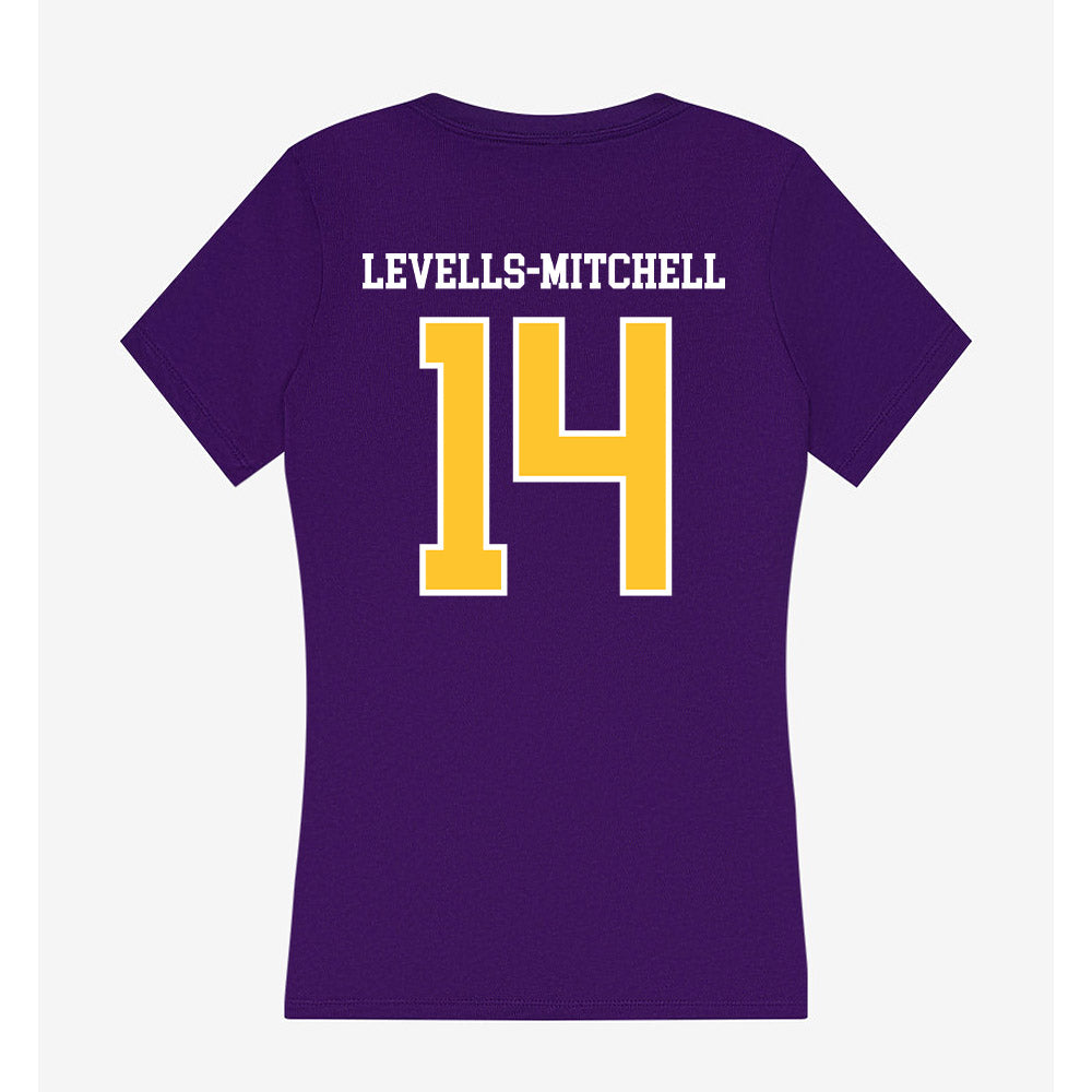 East Carolina - NCAA Football : Ashton Levells-Mitchell - Classic Shersey Women's V-Neck T-Shirt-1
