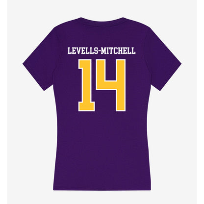 East Carolina - NCAA Football : Ashton Levells-Mitchell - Classic Shersey Women's V-Neck T-Shirt-1
