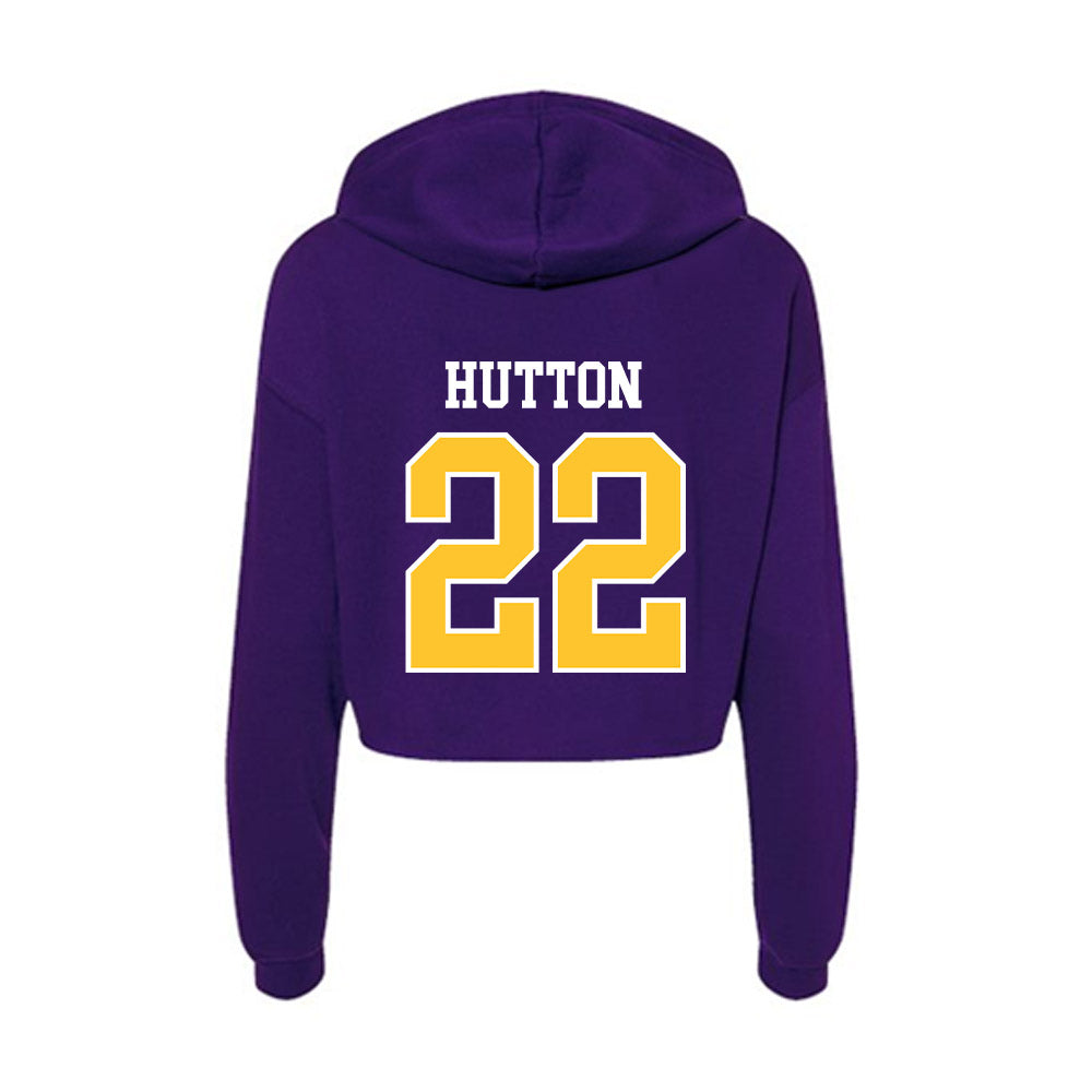 East Carolina - NCAA Women's Basketball : Anzhané Hutton - Classic Shersey Women's Crop Fleece Hoodie-1