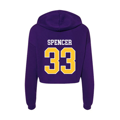 East Carolina - NCAA Football : Terande Spencer - Classic Shersey Women's Crop Fleece Hoodie-1