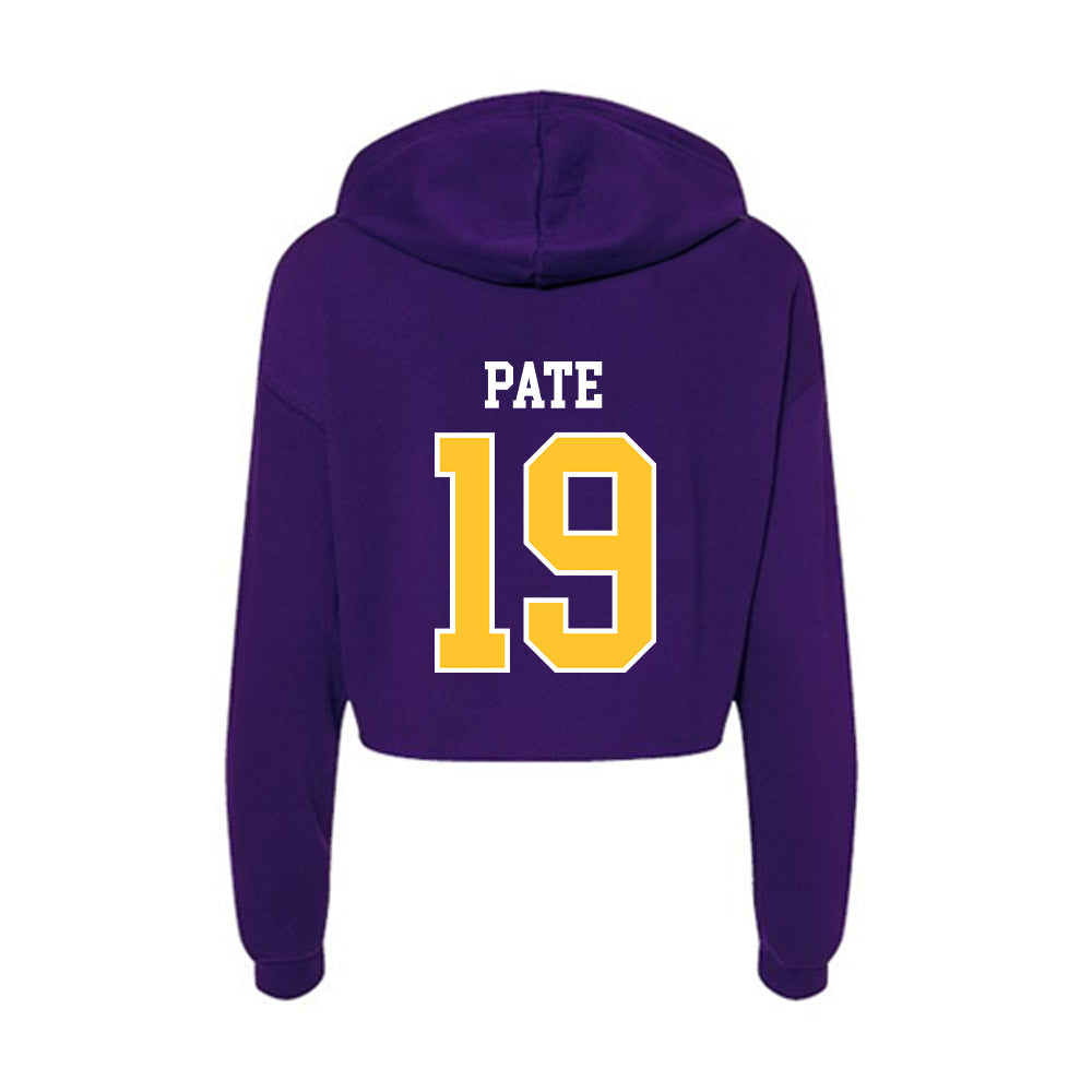 East Carolina - NCAA Women's Volleyball : Ellie Pate - Classic Shersey Women's Crop Fleece Hooded Sweatshirt-1