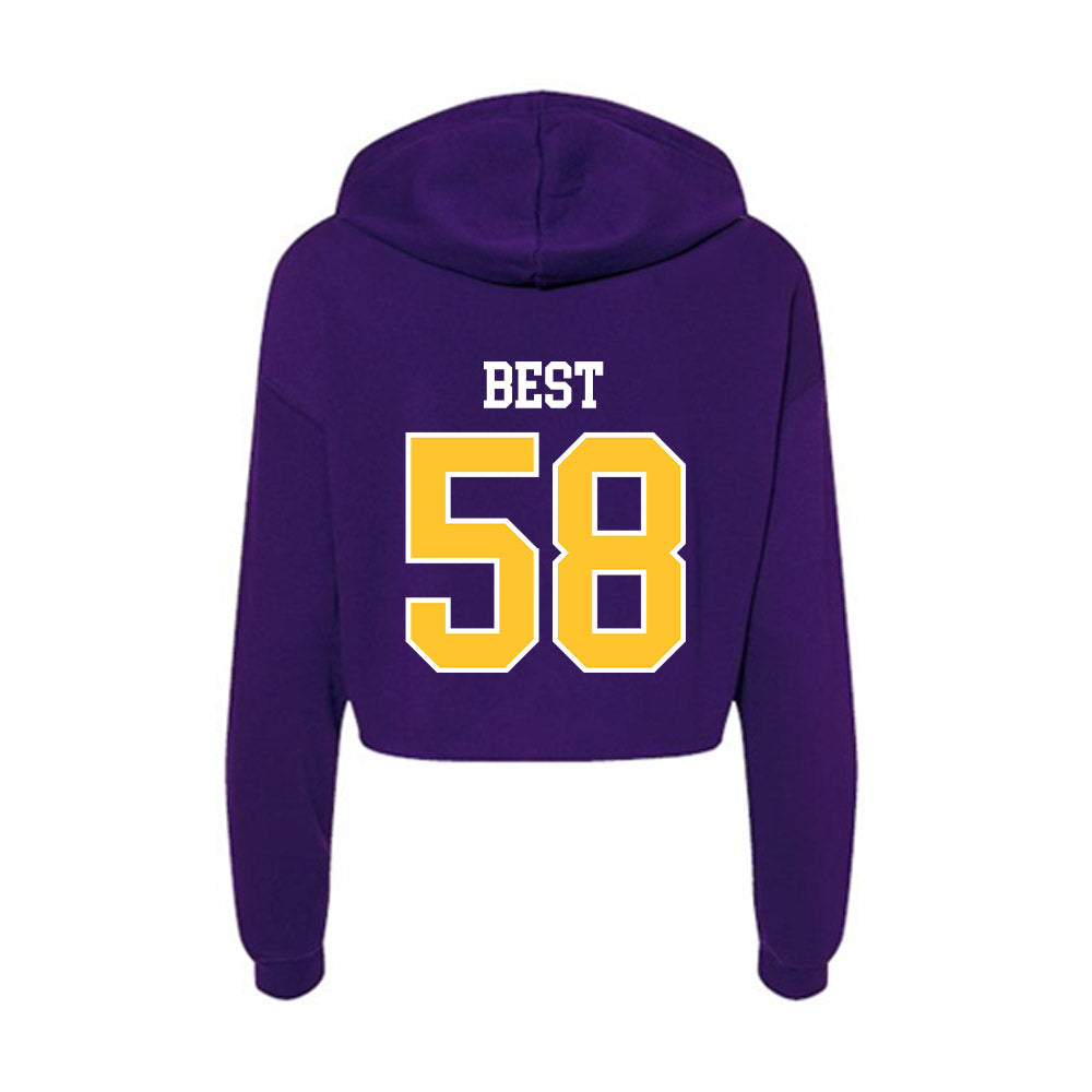 East Carolina - NCAA Football : Brandon Best - Classic Shersey Women's Crop Fleece Hooded Sweatshirt-1