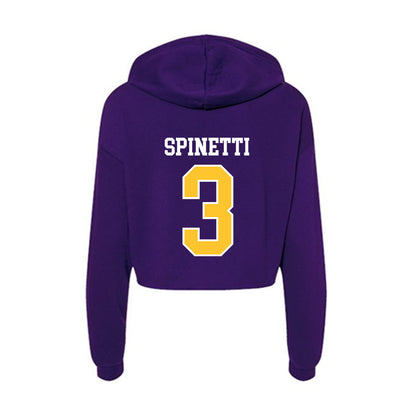 East Carolina - NCAA Women's Soccer : Gia Spinetti - Classic Shersey Women's Crop Fleece Hoodie-1