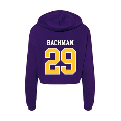 East Carolina - NCAA Baseball : Brayden Bachman - Classic Shersey Women's Crop Fleece Hoodie-1