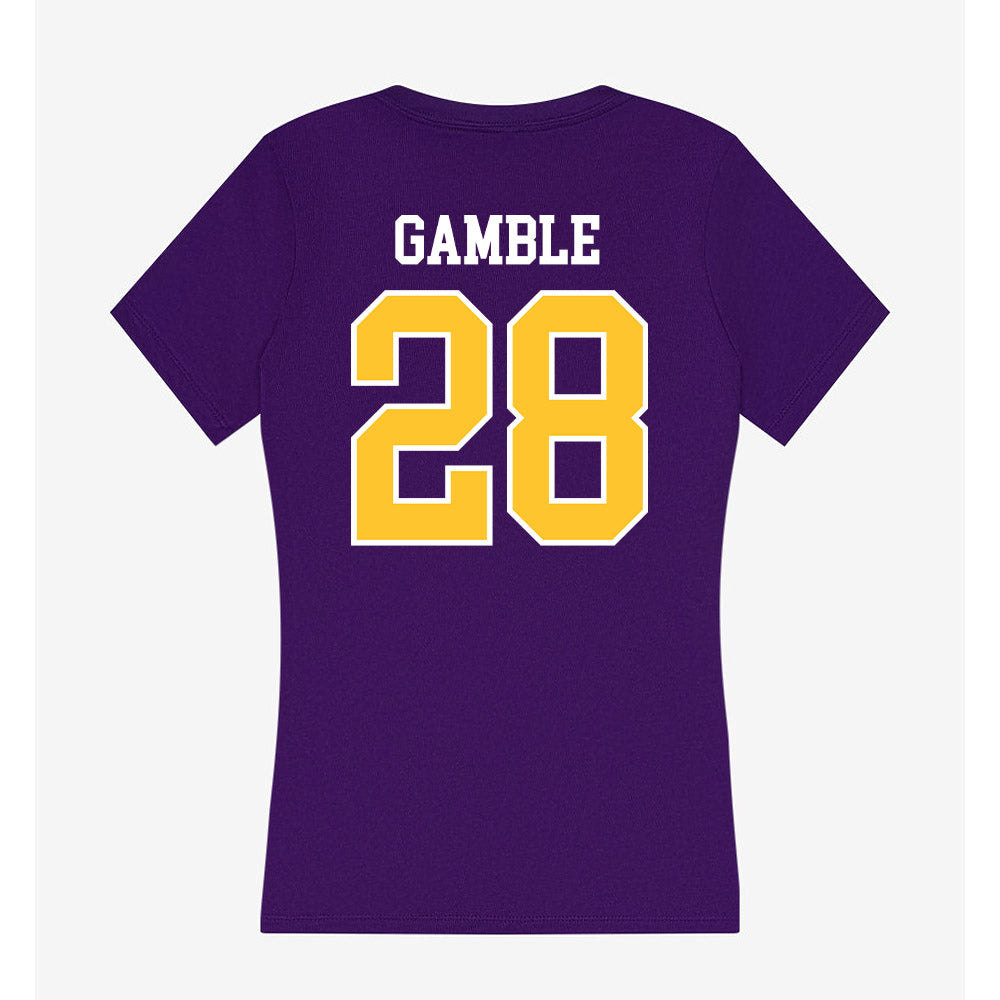 East Carolina - NCAA Football : Zyeir Gamble - Classic Shersey Women's V-Neck T-Shirt-1