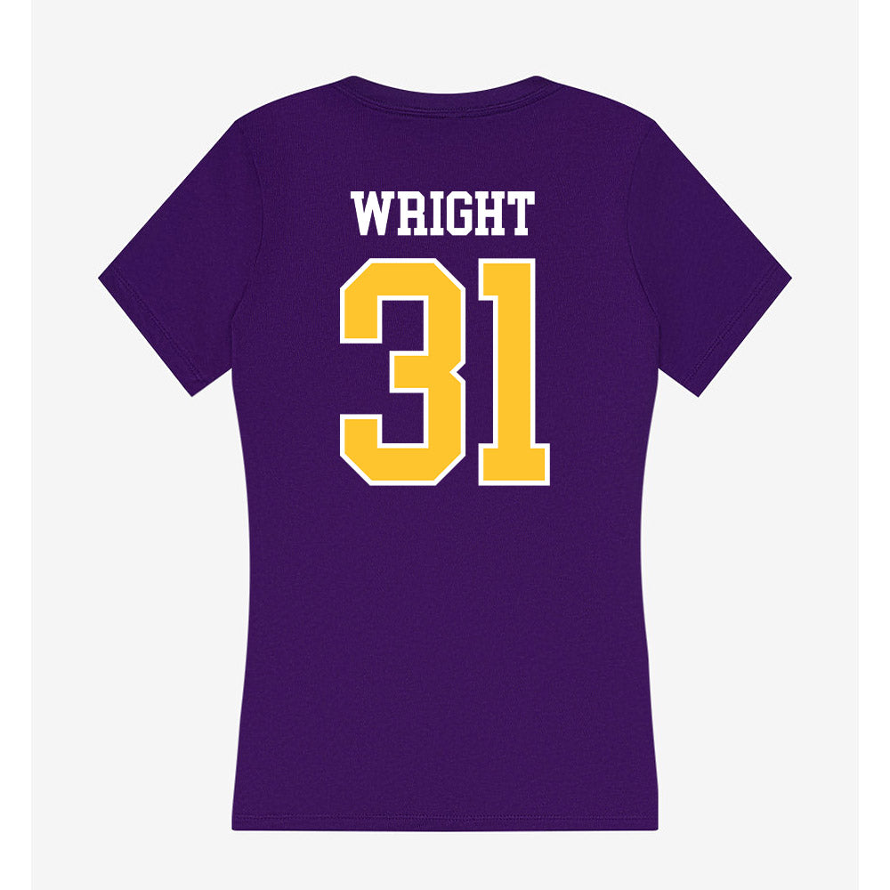 East Carolina - NCAA Football : McCallum Wright - Classic Shersey Women's V-Neck T-Shirt-1