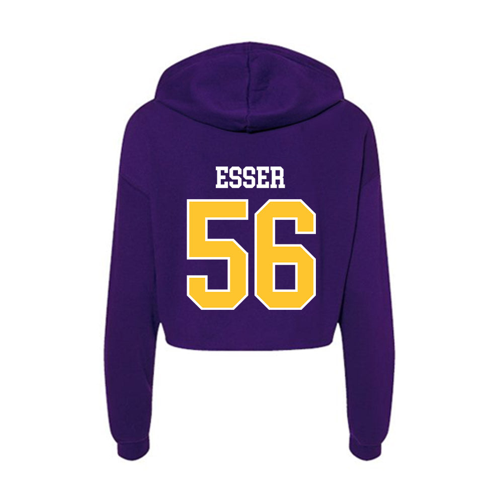 East Carolina - NCAA Football : Bryson Esser - Classic Shersey Women's Crop Fleece Hoodie-1