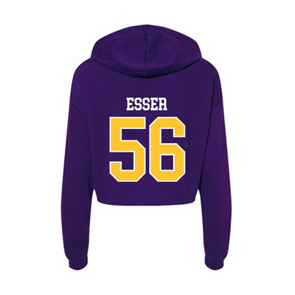 East Carolina - NCAA Football : Bryson Esser - Classic Shersey Women's Crop Fleece Hoodie-1