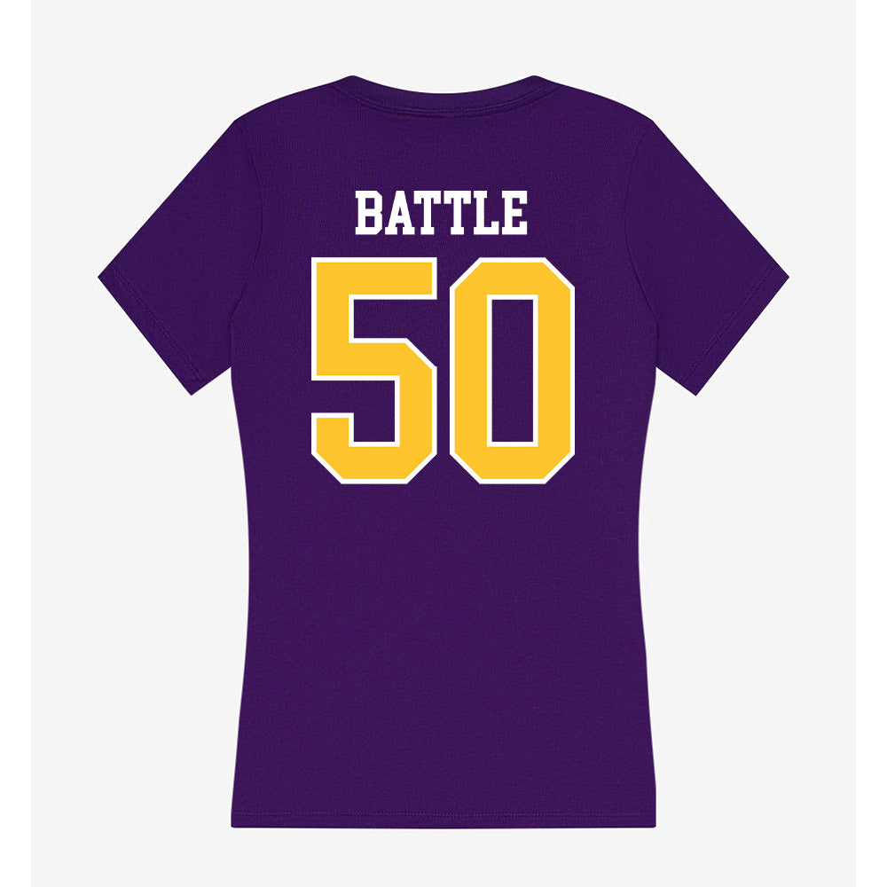 East Carolina - NCAA Football : Josh Battle - Classic Shersey Women's V-Neck T-Shirt-1