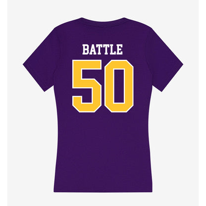 East Carolina - NCAA Football : Josh Battle - Classic Shersey Women's V-Neck T-Shirt-1