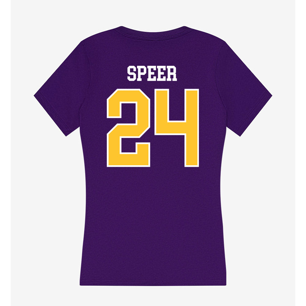 East Carolina - NCAA Football : Durante Speer - Classic Shersey Women's V-Neck T-Shirt-1