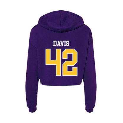 East Carolina - NCAA Football : Julien Davis - Classic Shersey Women's Crop Fleece Hoodie-1