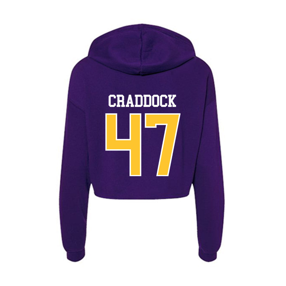 East Carolina - NCAA Baseball : Luke Craddock - Classic Shersey Women's Crop Fleece Hoodie-1