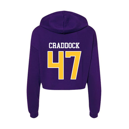 East Carolina - NCAA Baseball : Luke Craddock - Classic Shersey Women's Crop Fleece Hoodie-1
