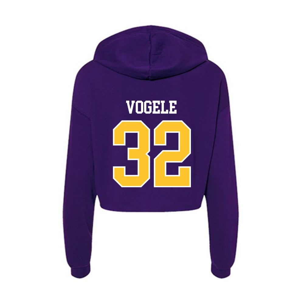 East Carolina - NCAA Baseball : Jack Vogele - Classic Shersey Women's Crop Fleece Hoodie-1