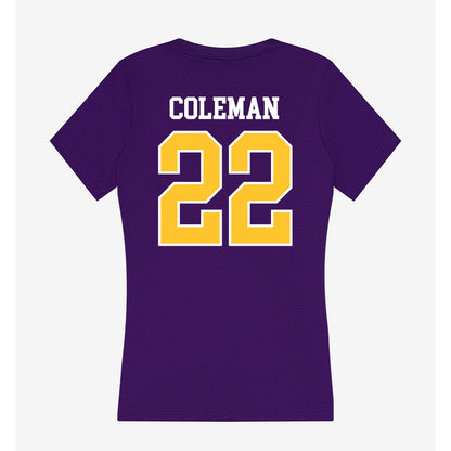 East Carolina - NCAA Football : David Coleman - Classic Shersey Women's V-Neck T-Shirt-1