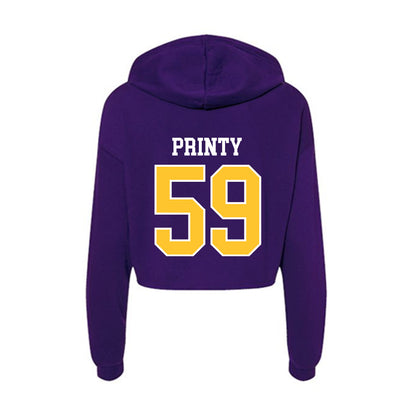 East Carolina - NCAA Football : Reagan Printy - Classic Shersey Women's Crop Fleece Hooded Sweatshirt-1