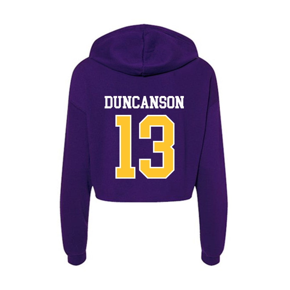 East Carolina - NCAA Football : Ayden Duncanson - Classic Shersey Women's Crop Fleece Hoodie-1