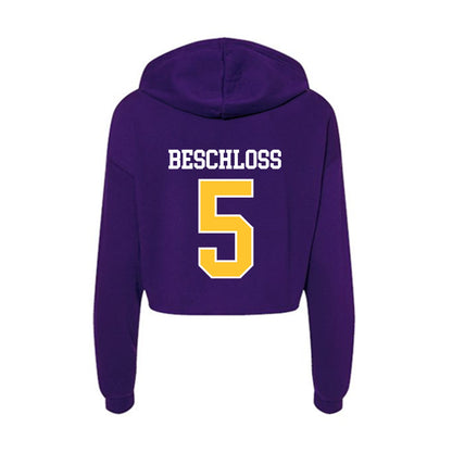 East Carolina - NCAA Baseball : Gabe Beschloss - Classic Shersey Women's Crop Fleece Hoodie-1