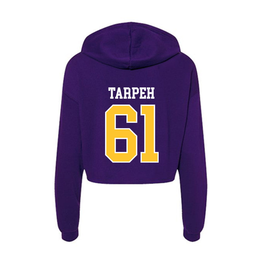 East Carolina - NCAA Football : Jayson Tarpeh - Classic Shersey Women's Crop Fleece Hoodie-1