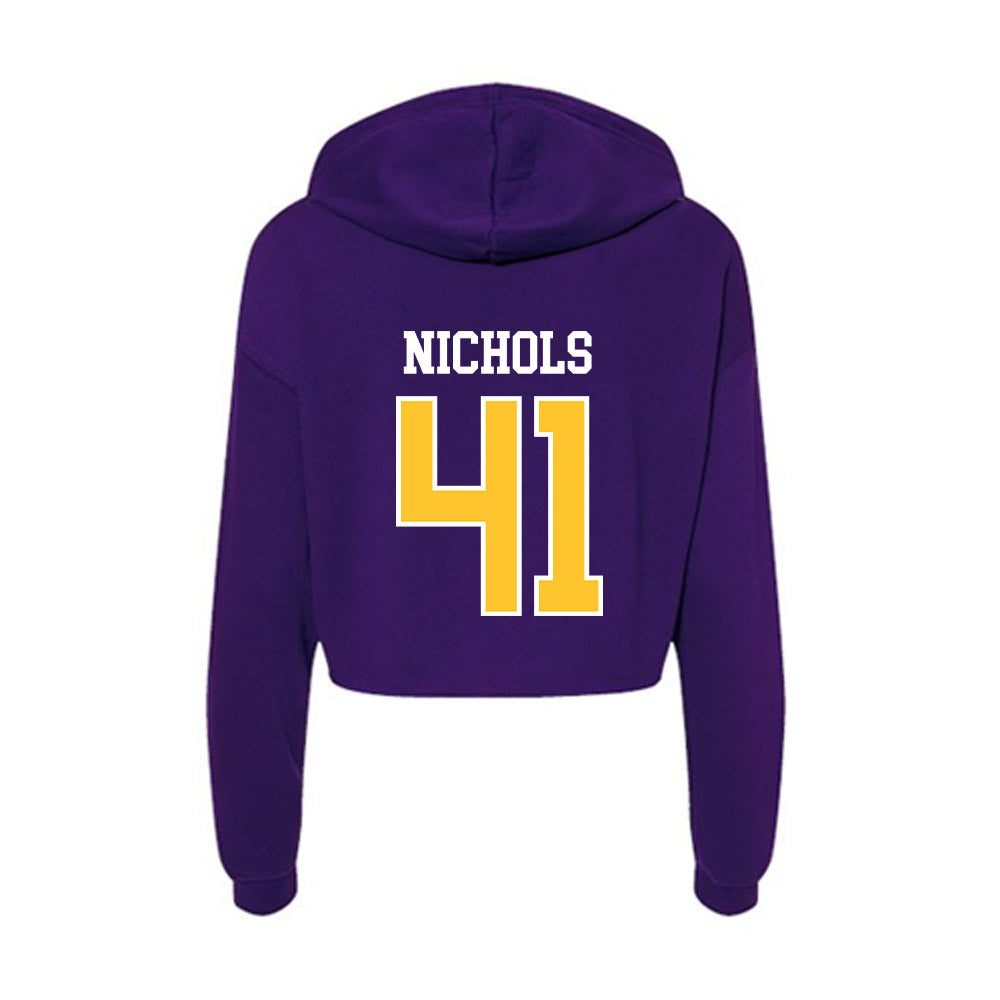 East Carolina - NCAA Softball : Trinity Nichols - Classic Shersey Women's Crop Fleece Hoodie-1