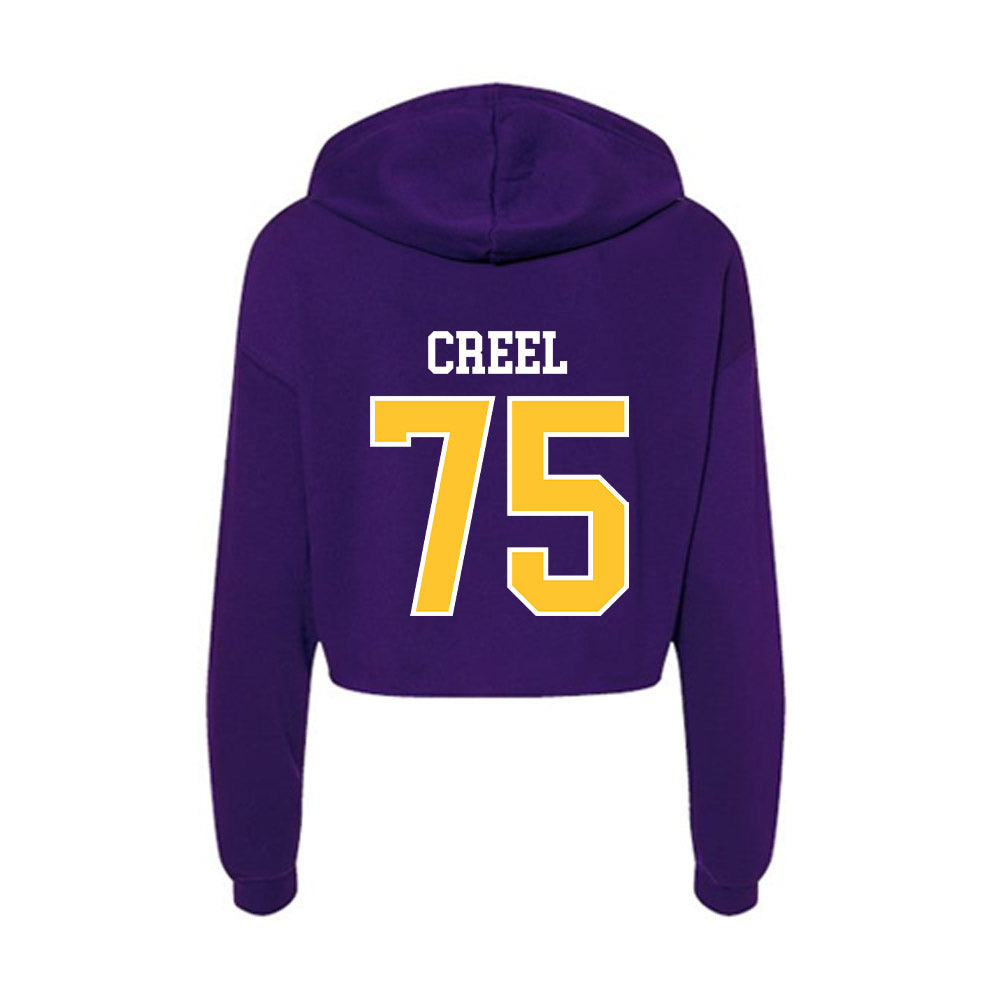East Carolina - NCAA Football : Hayes Creel - Classic Shersey Women's Crop Fleece Hoodie-1