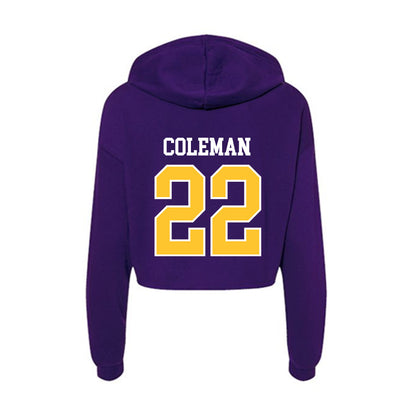 East Carolina - NCAA Football : David Coleman - Classic Shersey Women's Crop Fleece Hoodie-1