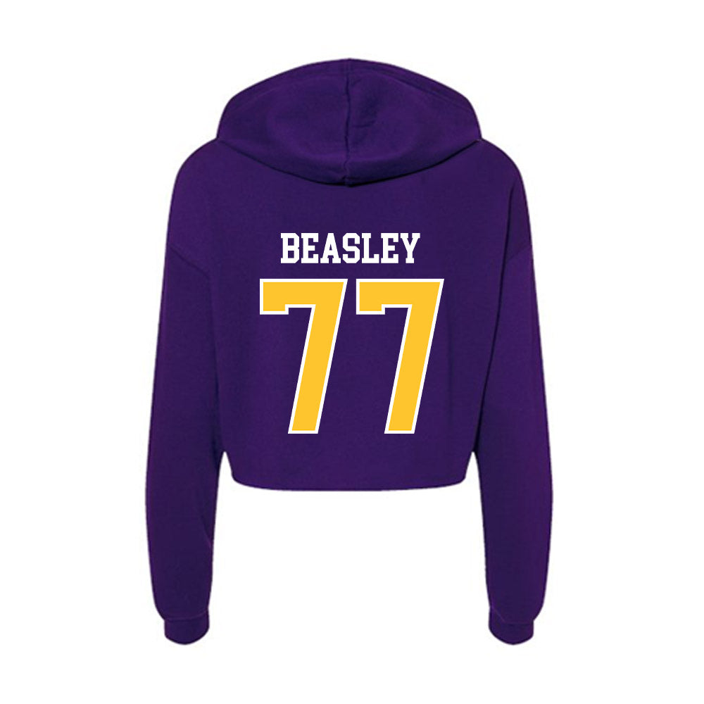East Carolina - NCAA Baseball : Brett Beasley - Classic Shersey Women's Crop Fleece Hoodie-1