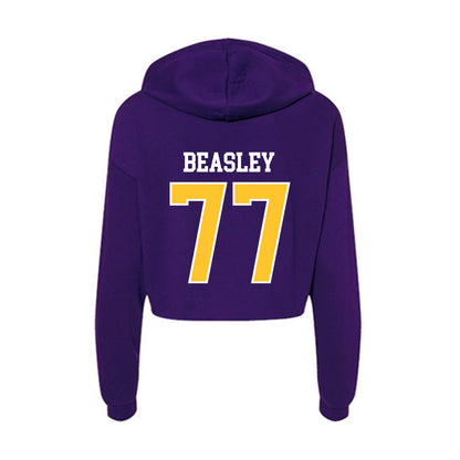 East Carolina - NCAA Baseball : Brett Beasley - Classic Shersey Women's Crop Fleece Hoodie-1