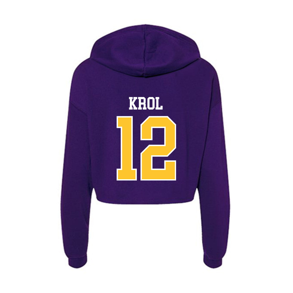 East Carolina - NCAA Softball : Jenna Krol - Classic Shersey Women's Crop Fleece Hoodie-1