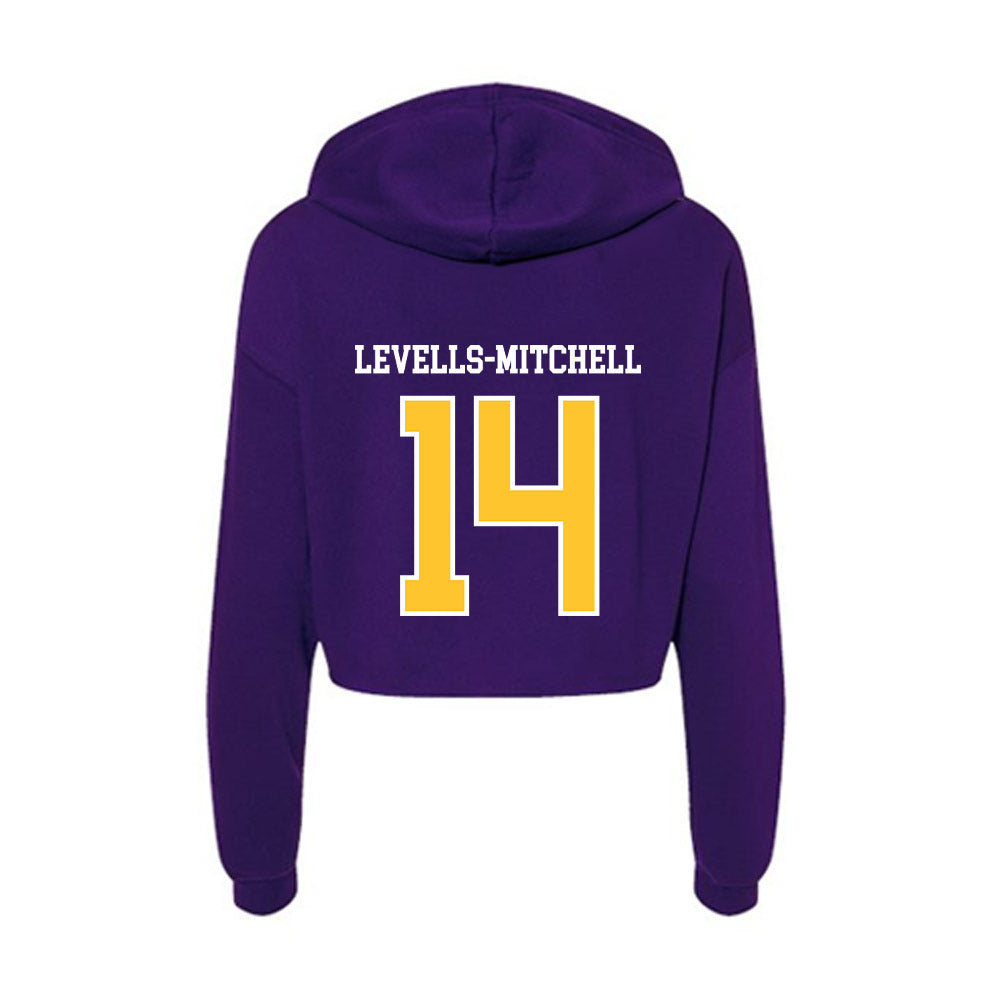 East Carolina - NCAA Football : Ashton Levells-Mitchell - Classic Shersey Women's Crop Fleece Hoodie-1